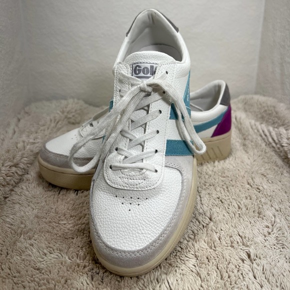 Gola Grandslam Trident purple/ teal/gray US7/ UK5/ EU 38 - Picture 2 of 11